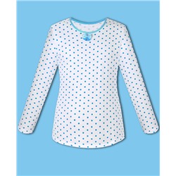 Белая школьная блузка для девочки 8065-ДШ18